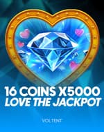 16 Coins x 5000 Love the Jackpot